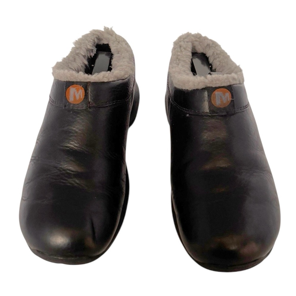 Merrell Encore Leather Faux Fur Lined Clogs Size 7 - Picture 2 of 9